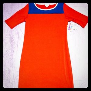 NWT LuLaRoe “Julia” Red Pencil Midi Dress